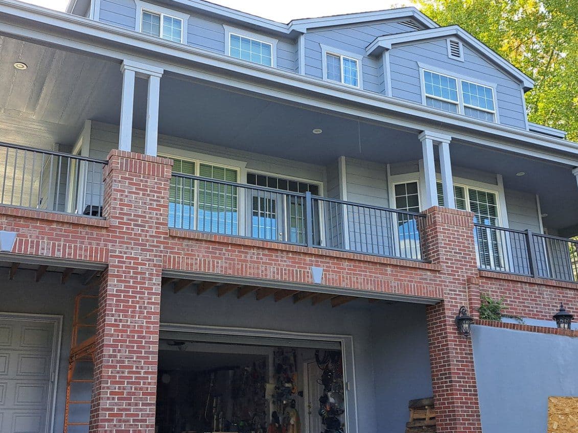 Balcony Makeover with New Handrails and Tiles