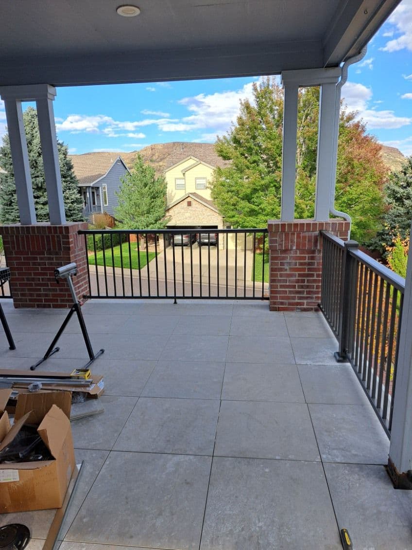 Gallery photos for Balcony Makeover with New Handrails and Tiles: Image #3