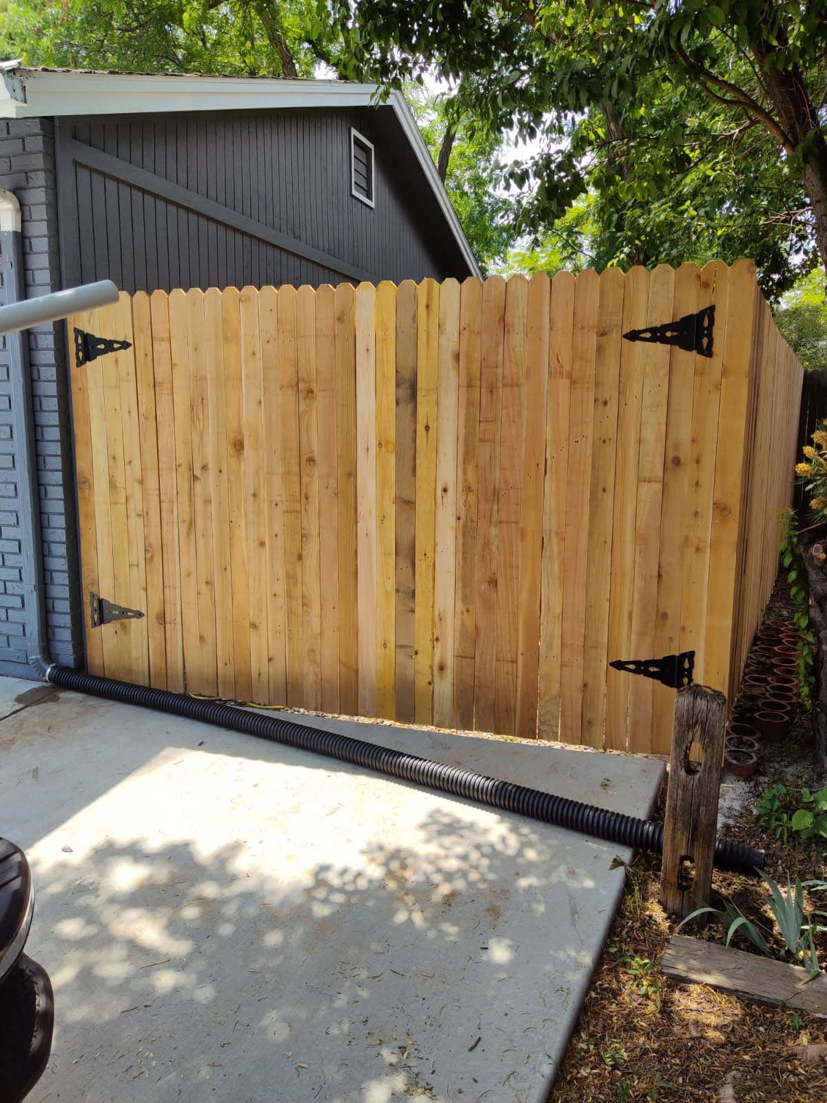 New Wooden Fence and Gate Installation image