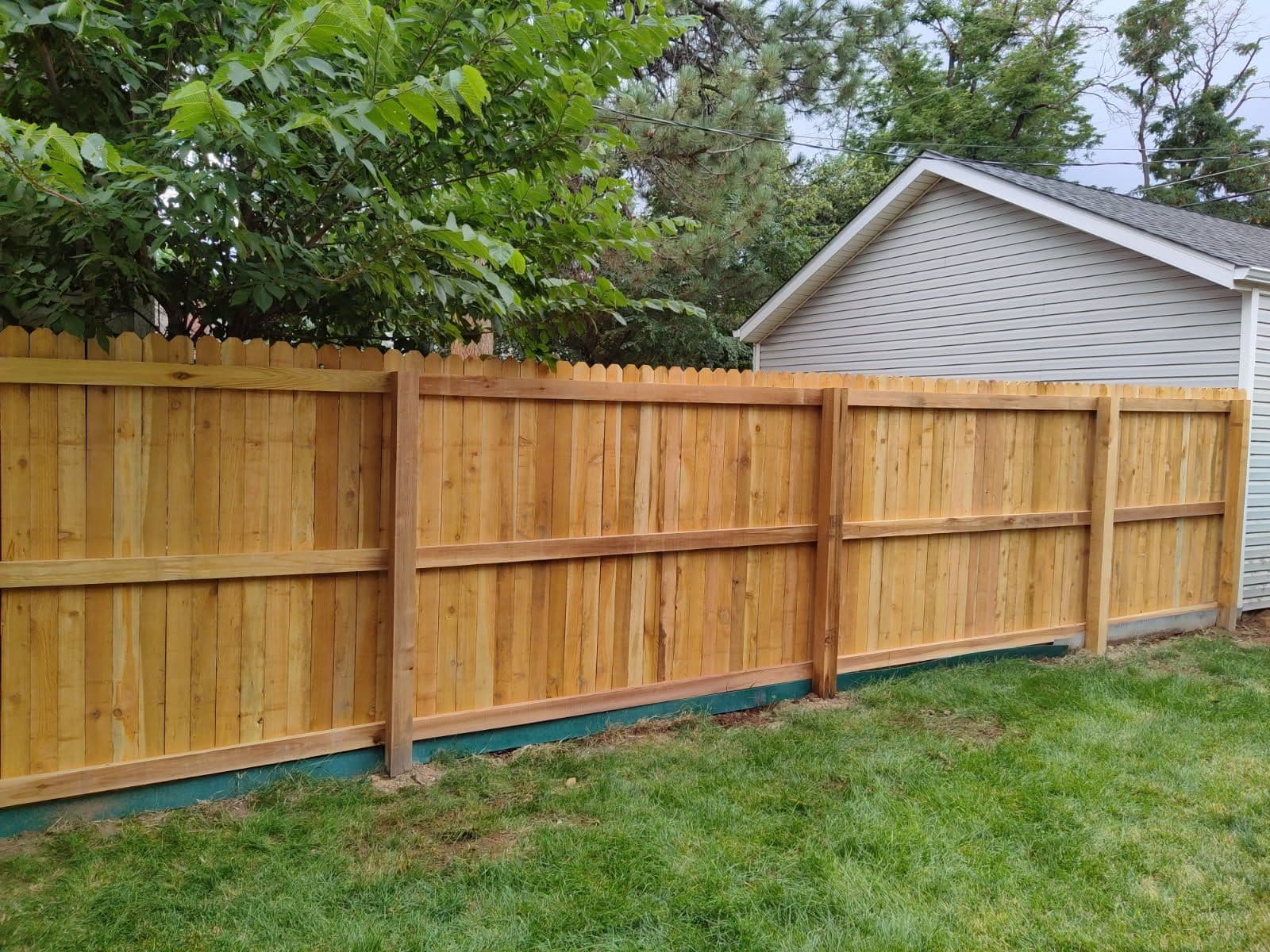 Gallery photos for New Wooden Fence and Gate Installation: Image #1