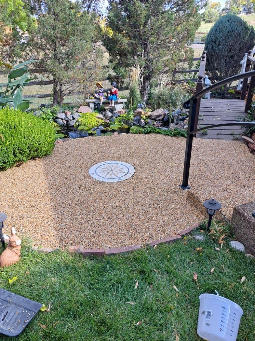 Project Creating a Captivating Pebble Pathway with Compass Design image