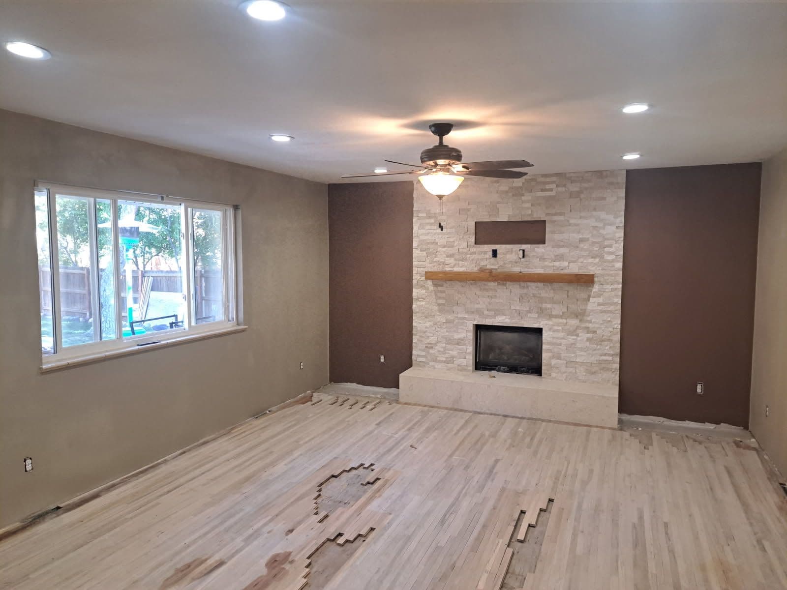 Living Room Makeover with Fresh Paint and New Floors