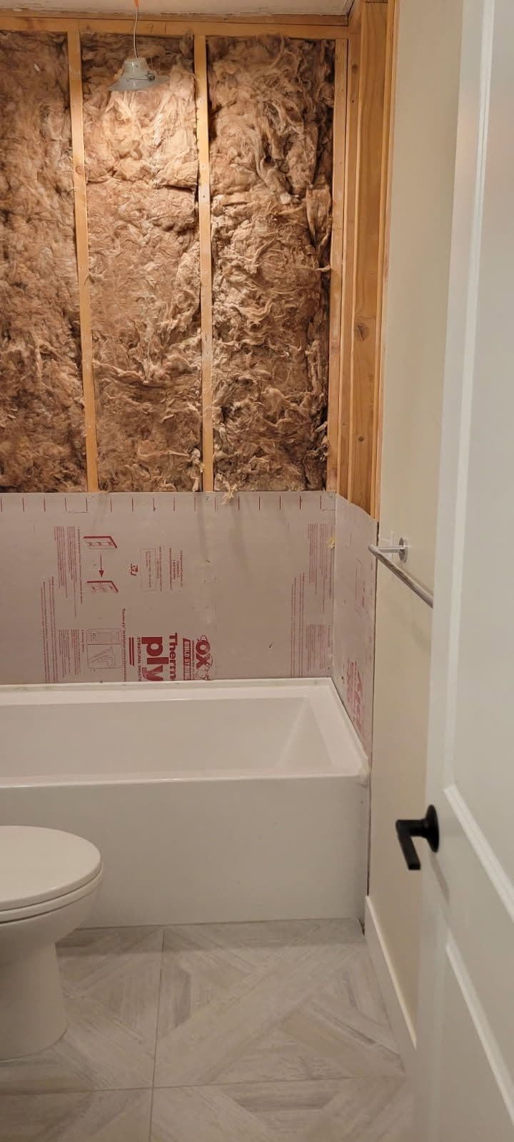 Bathroom Remodel in Progress - New Shower Installation image