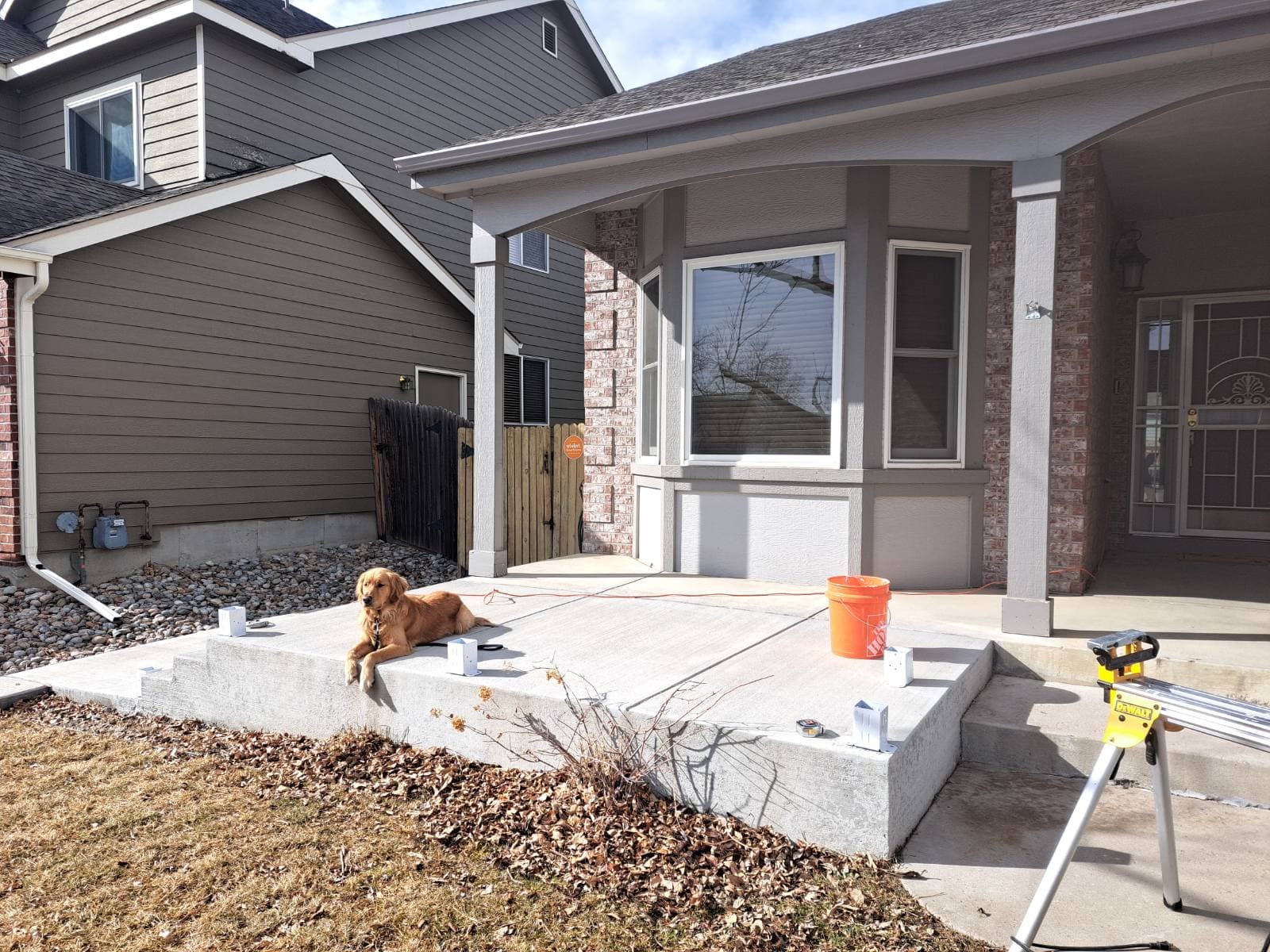 Project Porch Makeover with Stylish White Railing image