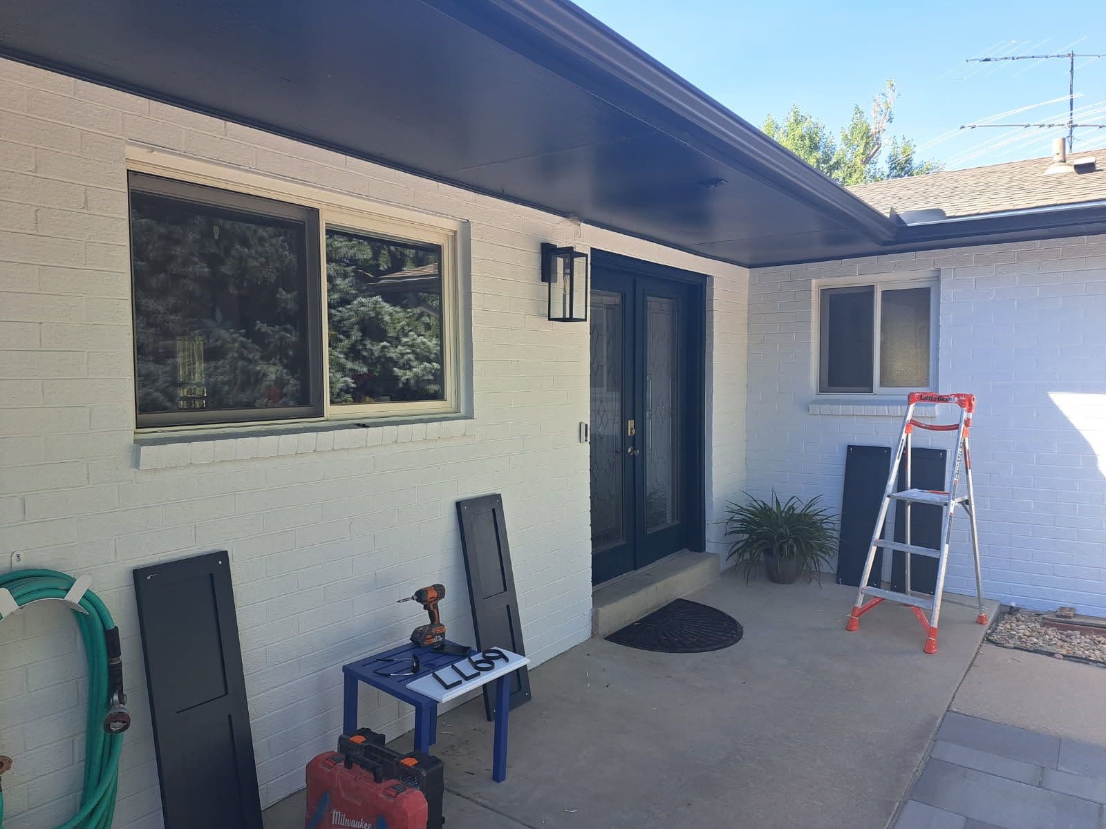 New Shutters Enhance Freshly Painted Home