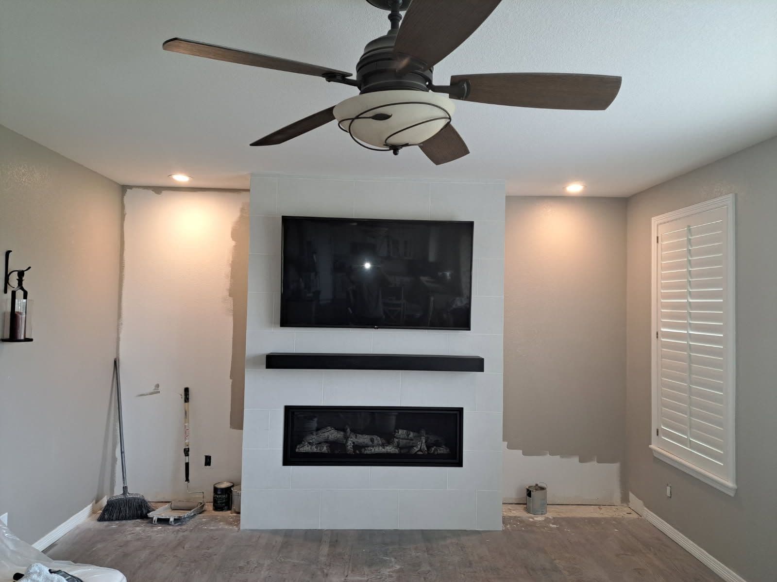 Stunning Fireplace Rebuild and Living Room Makeover